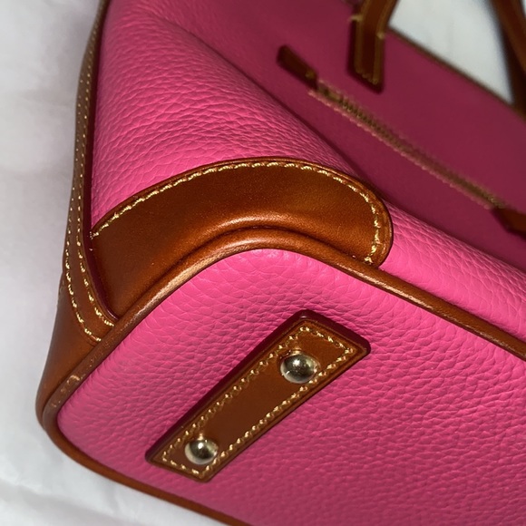 Dooney & Bourke Hot Pink & Brown Bag - Picture 5 of 7